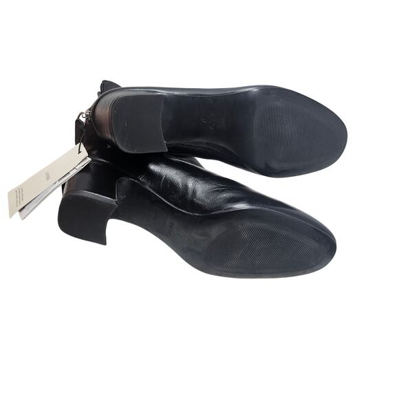 NEW MNG Mango 37 Ankle Boot Patent Leather Minimalist Goth Whimsygoth Zipper - Picture 4 of 7